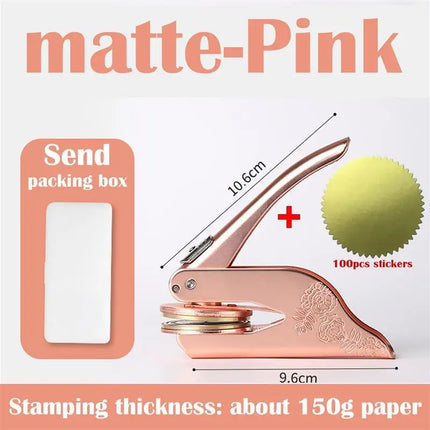Personalized Embosser Stamp Customized DIY Wedding Envelope Party Invitation Card Private Logo Embossing Seal Customization by zapcart