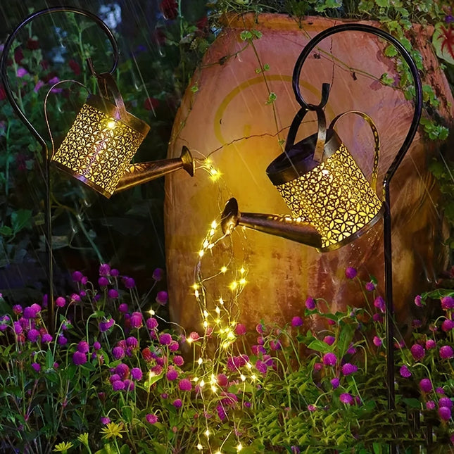 WHATOOK Solar Watering Can Light Lantern Outdoor Waterproof by zapcart