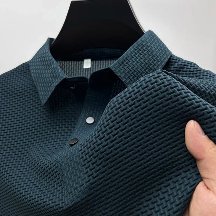 Fujian Choice Mens Polo Shirt Ice Silk Breathable Comfort by zapcart