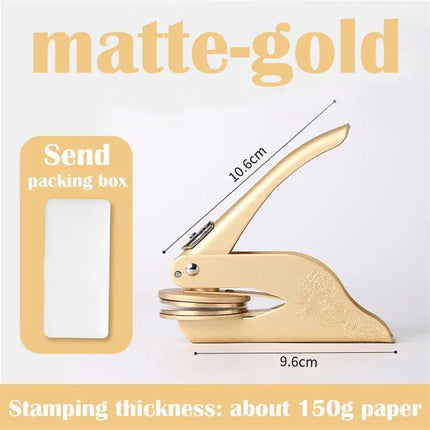 Personalized Embosser Stamp Customized DIY Wedding Envelope Party Invitation Card Private Logo Embossing Seal Customization by zapcart