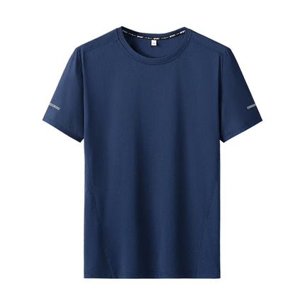 PATELISCN 9XL Quick Dry Plus Size Mens Round Neck T Shirt by zapcart