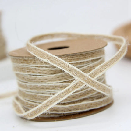 SQLzcCN Natural Jute Ribbon 5M for DIY Crafts and Gift Wrap by zapcart