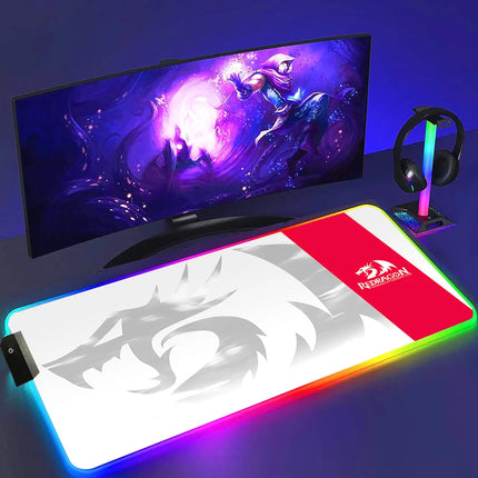 Redragon RGB Gaming Mouse Pad Non Slip Luminous Surface by zapcart