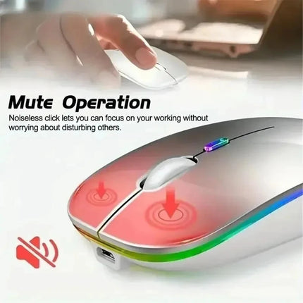 Phonepace Wireless Mouse Dual Mode Bluetooth Silent Office