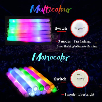 XinWen LC Rgb Led Glow Foam Sticks Bulk Party Supplies by zapcart