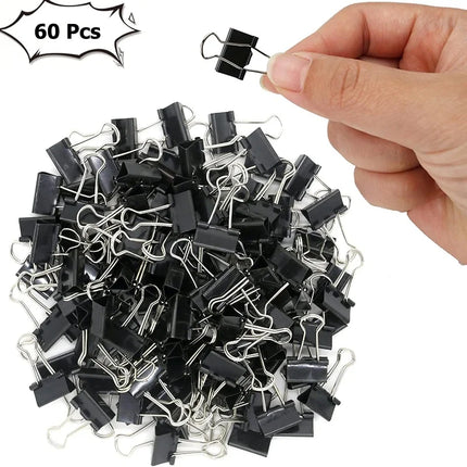 Choice Mini Binder Clips 60Pcs 15mm Rustproof Home Clips by zapcart