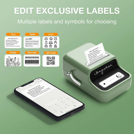 Niimbot B21 Mini Portable Thermal Label Printer For Home by zapcart