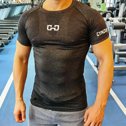 Jason Rain Mens Quick Dry Sport T Shirt Compression by zapcart