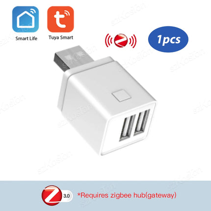 Tuya Smart Plug Micro USB Adaptor 5V WiFi Alexa Google by zapcart
