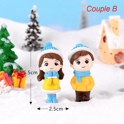 Hign-concerned Miniature Couple Figurines Wedding Gift by zapcart