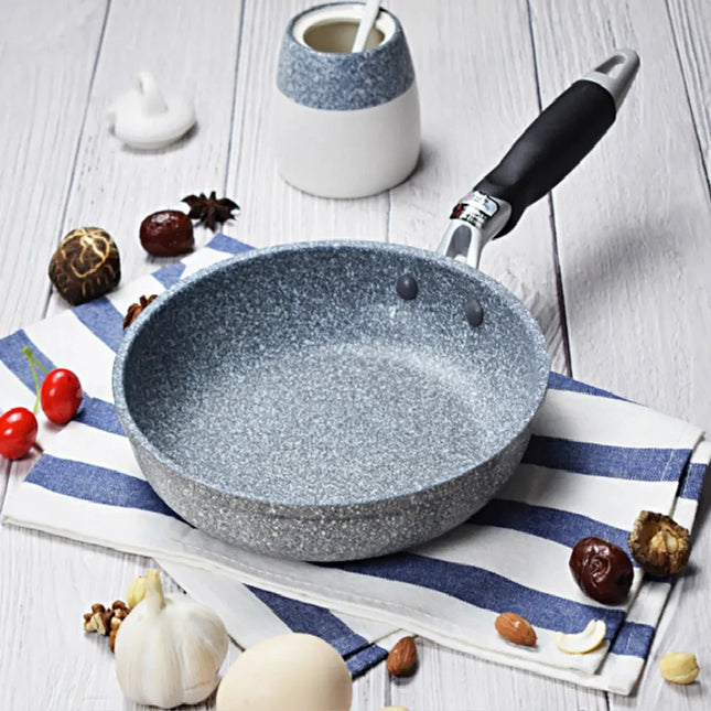 KEMORELA Durable Stone Nonstick Frying Pan Wok for Cooks by zapcart