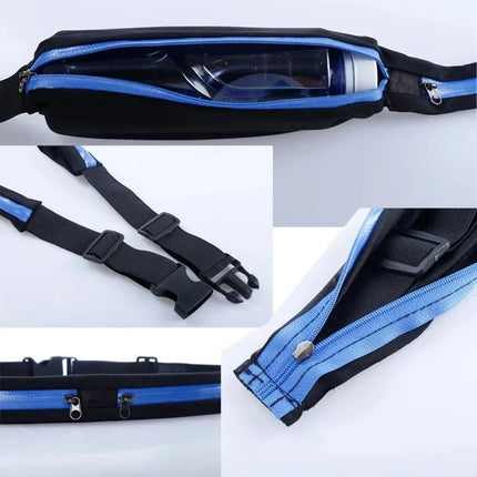 Bonytain Running Waist Pack Unisex Waterproof Double Pocket by zapcart