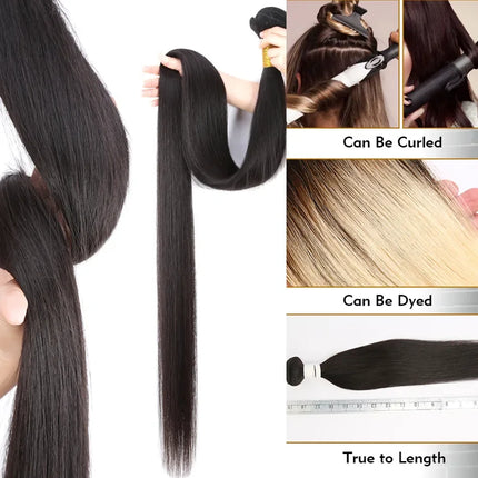 12A Straight Brazilian Remy Hair Bundles 30 Inch Sew In by zapcart