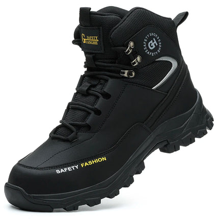 CN Zhejiang Men Anti Shock Steel Toe Boots Indestructible by zapcart