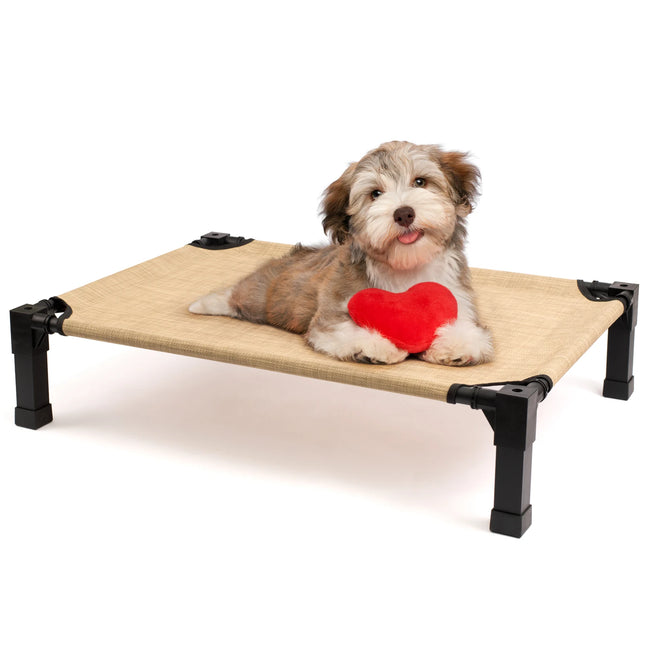 Hign Elevated Dog Bed Cooling Raised Pet Cot Breathable