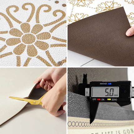Facaishu Kitchen Floor Mat PVC Waterproof Non Slip Home Use by zapcart
