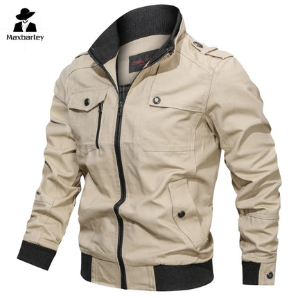 CN Fujian Mens Jacket Zipper Pockets Stand Collar Oversized by zapcart