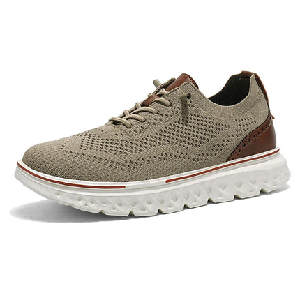 Pheron Men Mesh Breathable Casual Shoes Plus Size Wide Fit by zapcart