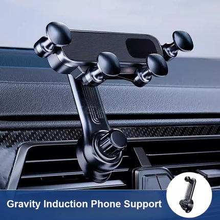 Car Vent Phone Holder Gravity Telescopic Mount 360 Rotation by zapcart