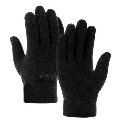 HubeiChoice Winter Thermal Fleece Gloves Unisex Windproof by zapcart