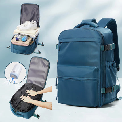 FLCCCN Vacuum Backpack 35L Expandable Travel Laptop Bag by zapcart
