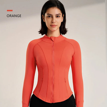Women Outdoor Yoga Jacket Zip Top Breathable Quick Dry by zapcart
