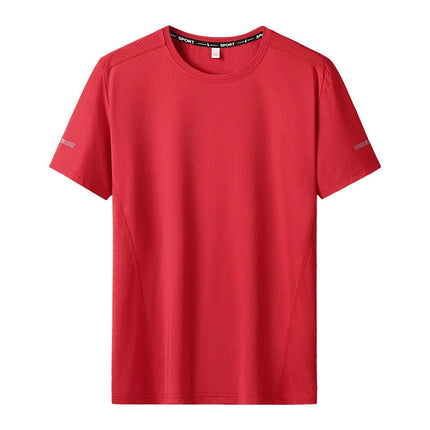 PATELISCN 9XL Quick Dry Plus Size Mens Round Neck T Shirt by zapcart