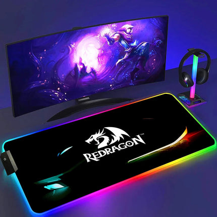 Redragon RGB Gaming Mouse Pad Non Slip Luminous Surface by zapcart