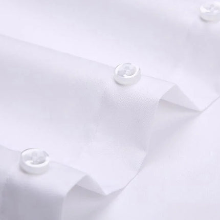 CN Zhejiang Men Formal Shirt Long Sleeve Anti Wrinkle White by zapcart