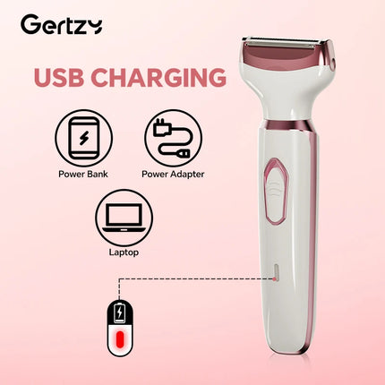 Women Electric Razor 4-In-1 Wet Dry Painless Grooming Kit by zapcart