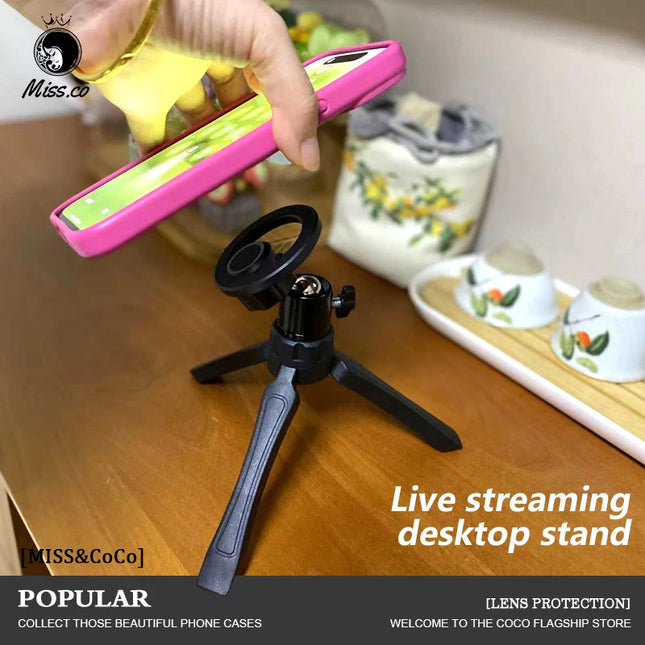 Charger MagSafe Phone Tripod Stand For Live Streaming by zapcart