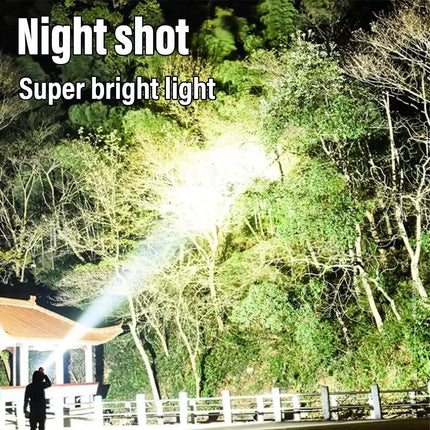 ZHIYU USB Rechargeable Solar LED Flashlight Outdoor Camping by zapcart