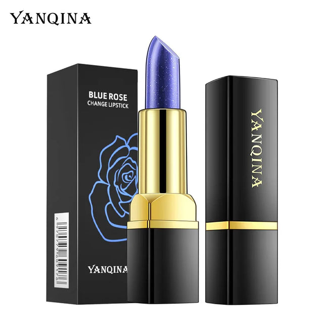 QIHENGYUE Color Change Lipstick Blue To Pink Shimmer Daily by zapcart