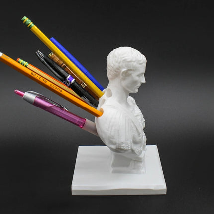Choice Julius Caesar Statue Desk Pen Holder Organizer Gift by zapcart