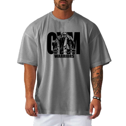 Muscleguys Mens Oversized Quick Dry Breathable Gym Tee by zapcart
