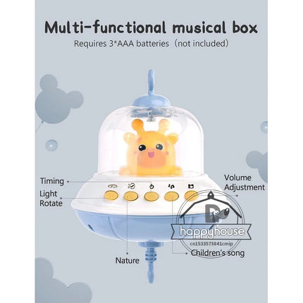 Musical Baby Crib Mobile Newborns Lights Music Projection by zapcart