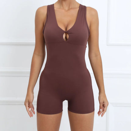 ZEEHOOHCN Padded Jumpsuit For Women Yoga Bodysuit Workout by zapcart