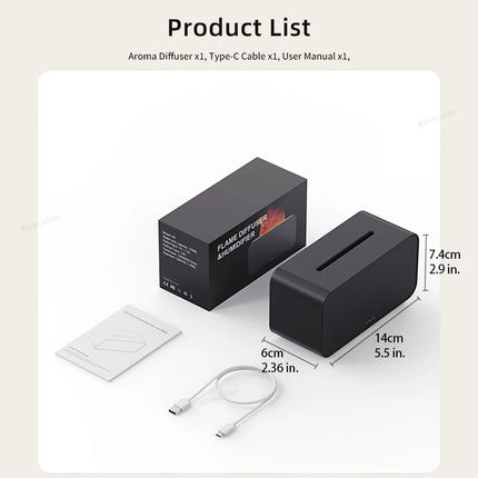 Kinscoter Mini Aroma Diffuser Ultrasonic Humidifier For Home by zapcart