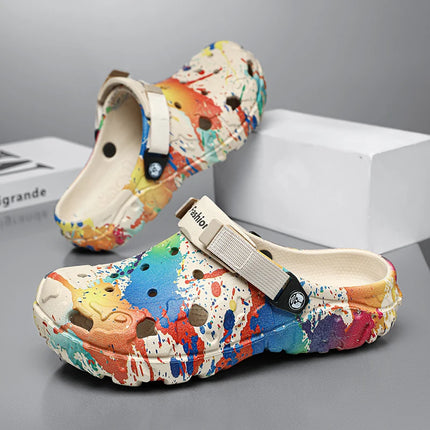 CN Fujian Men's Slippers Camouflage Sandals Outdoor Comfort by zapcart