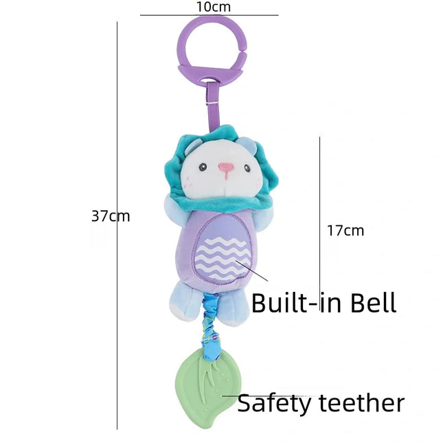 Soft Stuffed Animal Rattle Toddler Toy For Soothing Travel by zapcart