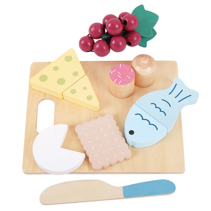 Wooden Kitchen Toy Set Educational Fruits And Veggies Kids by zapcart