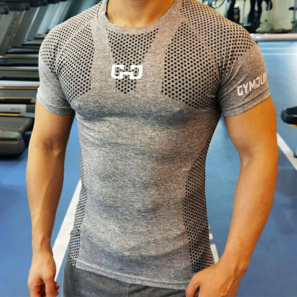 Jason Rain Mens Quick Dry Sport T Shirt Compression by zapcart