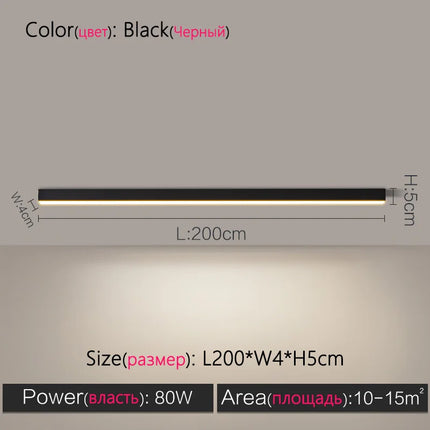 TES Long Strip Ceiling Light Office Surface Mounted LED by zapcart