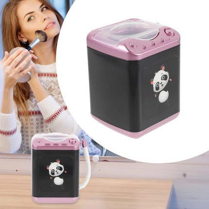 Ruimio Pink Mini Electric Makeup Brush Cleaner Portable Busy by zapcart