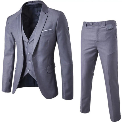 Naupang Four Seasons Mens Three Piece Suit With Waistcoat by zapcart