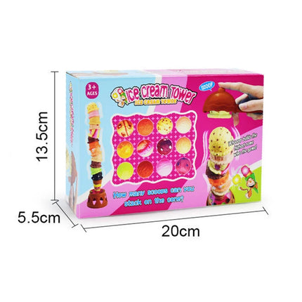 Kids Ice Cream Kitchen Toys Stack Tower Balance Educational by zapcart