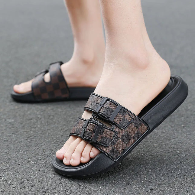 Onege Men's Summer Slippers Wear Resistant Comfort Footwear