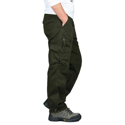 GHJQLCN Men Camouflage Cargo Pants Tactical Cotton Baggy by zapcart