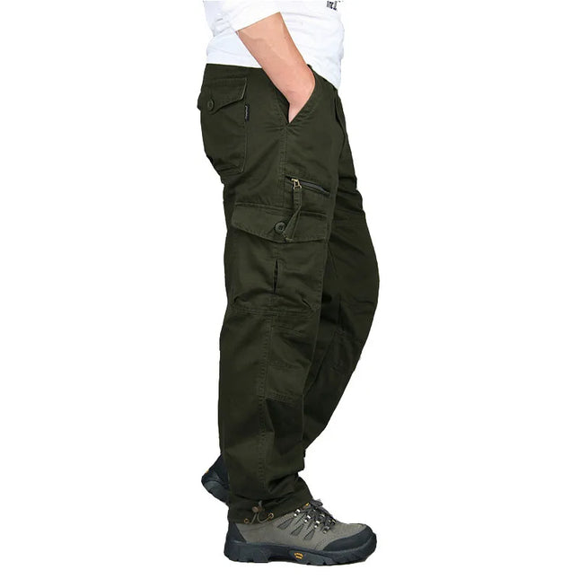 GHJQLCN Men Camouflage Cargo Pants Tactical Cotton Baggy by zapcart