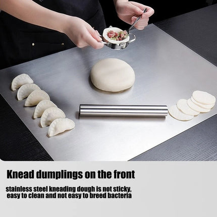 Stainless Steel Cutting Board 60x40cm Multifunctional Home by zapcart
